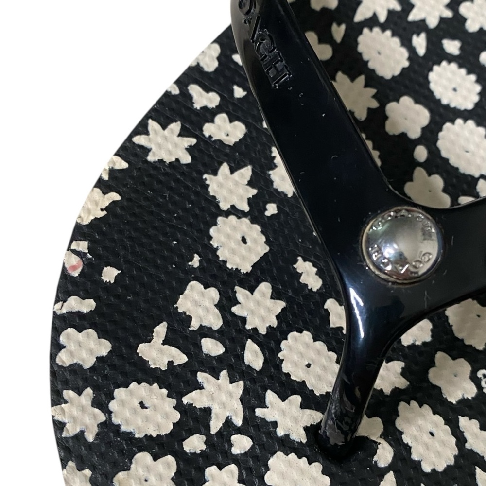 Coach Black and White Studded Sandals - Picture 2 of 9